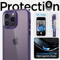 Spigen Ultra Hybrid, deep purple - iPhone 14 Pro