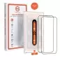 Mobile Origin Orange Screen Guard iPhone 15 with easy applicator, 2 pack