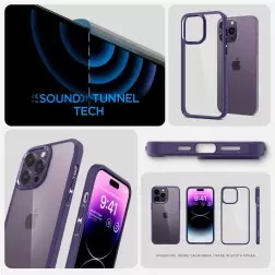 Spigen Ultra Hybrid, gilus violetinė - iPhone 14 Pro