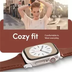 Spigen Kajuko laikrodžio dirželis, kaštonas - Apple Watch 41mm/40mm/38mm
