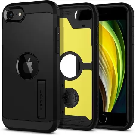 Spigen Tough Armor, melns - iPhone SE