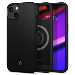 Spigen Mag Armor, matinė juoda - iPhone 13