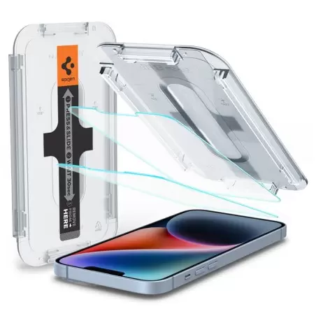 Spigen Glass tR EZ Fit HD 1 Pack openÂ sensor -Â iPhoneÂ 16e/14/13/13 Pro