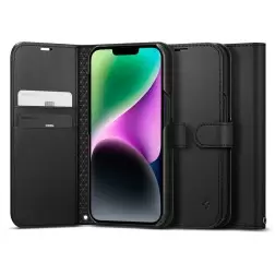 Spigen Wallet S, must - iPhone 14