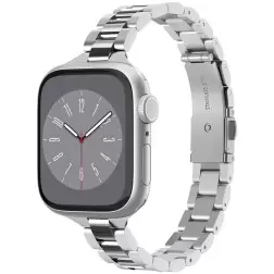Spigen Modernus Fit 316L Apyrankė, sidabrinė - Apple Watch 41mm/40mm/38mm