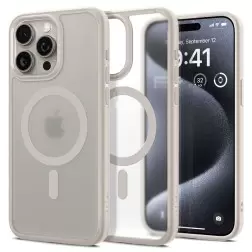 Spigen Ultra Hybrid MagSafe, šaltas natūralus titan - iPhone 15 Pro
