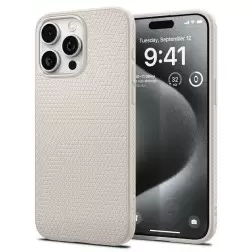 Spigen Liquid Air, natural titanium - iPhone 15 Pro Max