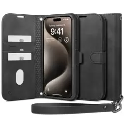 Spigen Wallet S Pro, juoda - iPhone 15 Pro