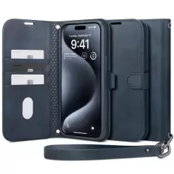 Spigen Wallet S Pro, mėlynas - iPhone 15 Pro