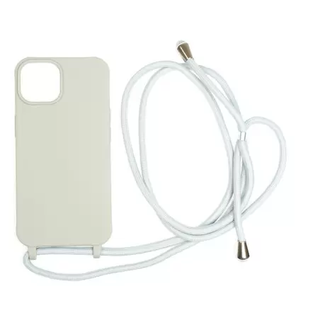 Mobile Origin Lanyard Case, light grey - iPhone 14