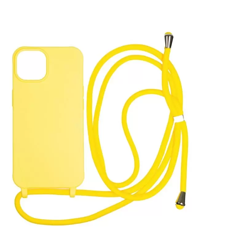 Mobile Origin Lanyard Case, yellow - iPhone 14