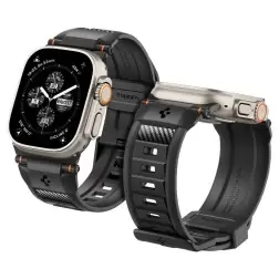 Spigen Rugged Ultra Band, matinė juoda - Apple Watch 49mm/45mm/44mm/42mm