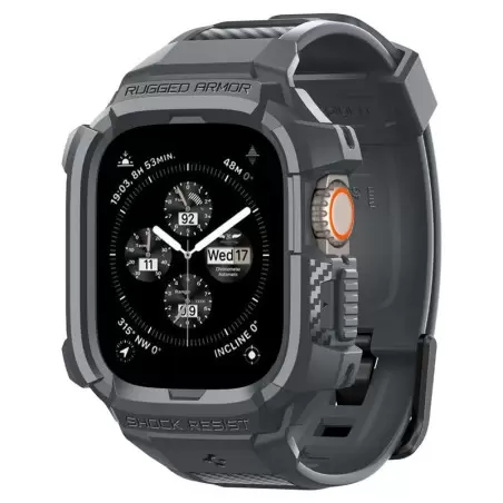Spigen Rugged Armor Pro, dark gray - Apple Watch Ultra 2/1 49mm
