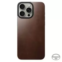 Nomad Magnetinis Horween odos galinė dalis, ruda - iPhone 15 Pro Max