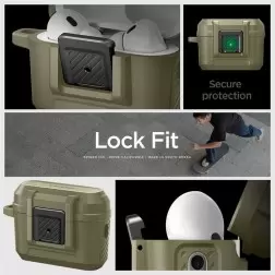 Spigen Lock Fit, vintage khaki - AirPods Pro 2