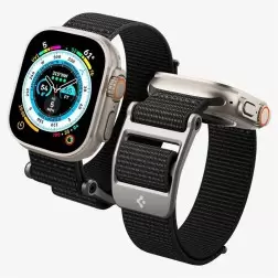 Spigen DuraPro Flex, juoda - Apple Watch 49mm/46mm/45mm/44mm/42mm