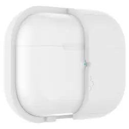 Spigen Dėklas Silikoninis Fit Balta + Dirželis Pilka - AirPods Pro (2-oji Gen)