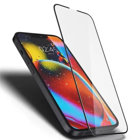 Spigen tR Slim HD, must, 1 tk - iPhone 13 mini