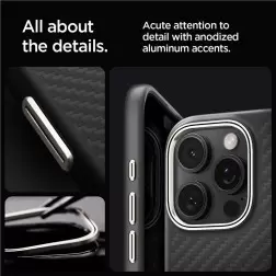 Spigen Enzo Aramidas, juoda natūrali - iPhone 6.9" 2024