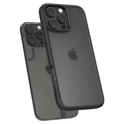 Spigen Crystal Hybrid, matinis juodas - iPhone 6.9" 2024