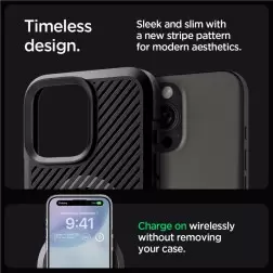 Spigen Core Armor MagSafe, matinė juoda - iPhone 6.3" 2024