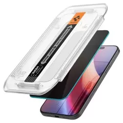 Apsauginis stiklas Spigen Glass tR EZ Fit HD (Privacy) 1 Pack, transparency - iPhone 16 Pro Max