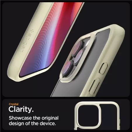 Spigen Crystal Hybrid, mute beige - iPhone 6.9" 2024