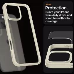 Spigen Crystal Hybrid, tylus bežė - iPhone 6.9" 2024