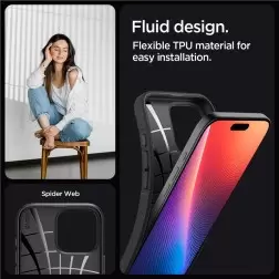 Spigen Core Armor, matte black - iPhone 16 Pro