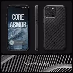 Spigen Core Armor, matinis juodas - iPhone 6.3" 2024