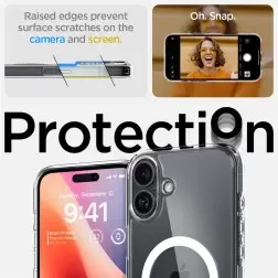 Spigen Ultra Hybrid MagSafe, balta - iPhone 6.1" 2024