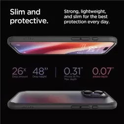 Spigen Ultra Hybrid, šaltas juodas - iPhone 6.9" 2024