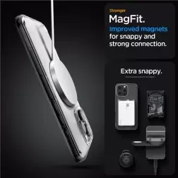 Spigen Ultra Hybrid MagSafe, šaltas skaidrus - iPhone 6.9" 2024