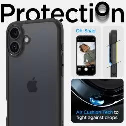 Spigen Ultra Hybrid, matinė juoda - iPhone 6.7" 2024