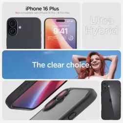 Spigen Ultra Hybrid, matinė juoda - iPhone 6.7" 2024