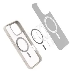 Spigen Ultra Hybrid MagSafe, šaltas natūralus titan - iPhone 6.3" 2024