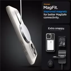 Spigen Ultra Hybrid MagSafe, šaltas natūralus titan - iPhone 6.3" 2024