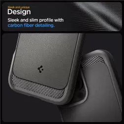 Spigen Rugged Armor MagSafe, harmaa - iPhone 6,9" 2024