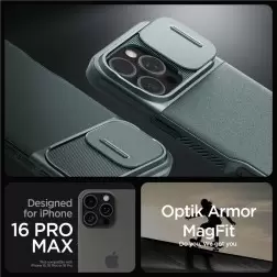 Spigen Optik Armor MagSafe, geltona - iPhone 6.9" 2024