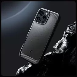 Spigen Rugged Armor MagSafe, matte black - iPhone 16 Pro