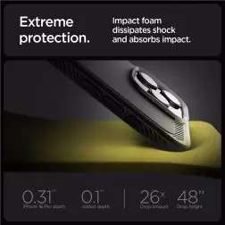Spigen Rugged Armor MagSafe, matinis juodas - iPhone 6.3" 2024