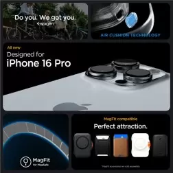 Spigen Rugged Armor MagSafe, matte black - iPhone 6.3" 2024