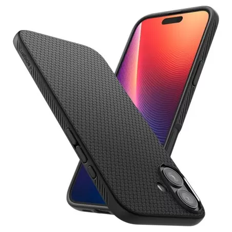 Spigen Liquid Air, matt-must - iPhone 16 Plus