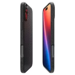 Spigen Liquid Air, matte black - iPhone 16 Plus