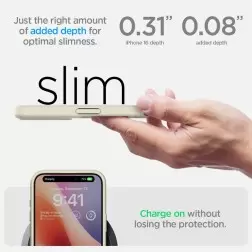 Spigen Ultra Hybrid, tylusis bežas - iPhone 6.7" 2024