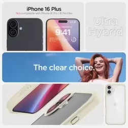 Spigen Ultra Hybrid, tylusis bežas - iPhone 6.7" 2024