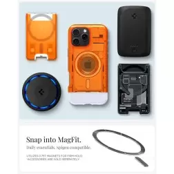 Spigen Klasikinis C1 MagSafe, mandarinų - iPhone 6.3" 2024