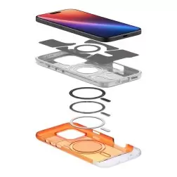 Spigen Klasikinis C1 MagSafe, mandarinų - iPhone 6.3" 2024