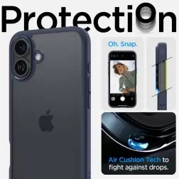 Spigen Ultra Hybrid, tamsiai mėlyna - iPhone 6.1" 2024