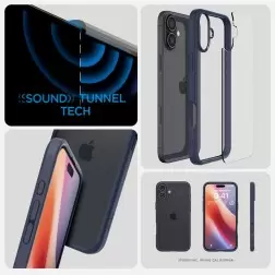 Spigen Ultra Hybrid, tamsiai mėlyna - iPhone 6.1" 2024
